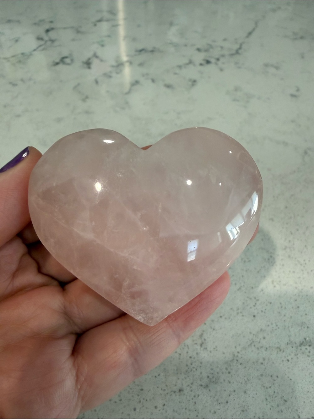 Rose Quartz Heart